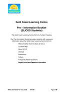 Gold Coast Learning Centre Broschüre (PDF)