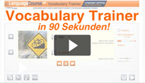 Vokabeltrainer in einem 90 Sekunden Video
